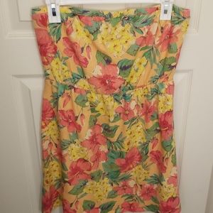 Cover up/strapless dress